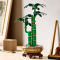 LEGO Botanicals Lucky Bamboo 10344 - Box and built model with decorative pebble pot