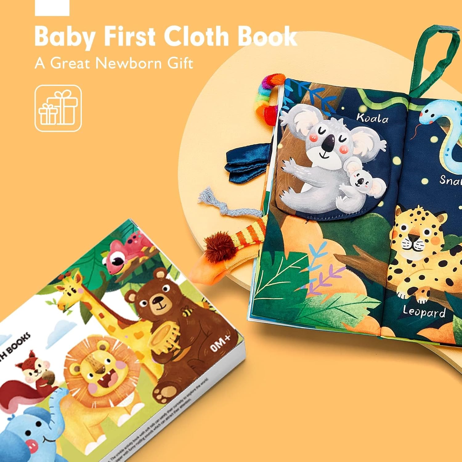 Hahaland Jungle Tails Baby Sensory Soft Book – Free Animated Card | EasyWish