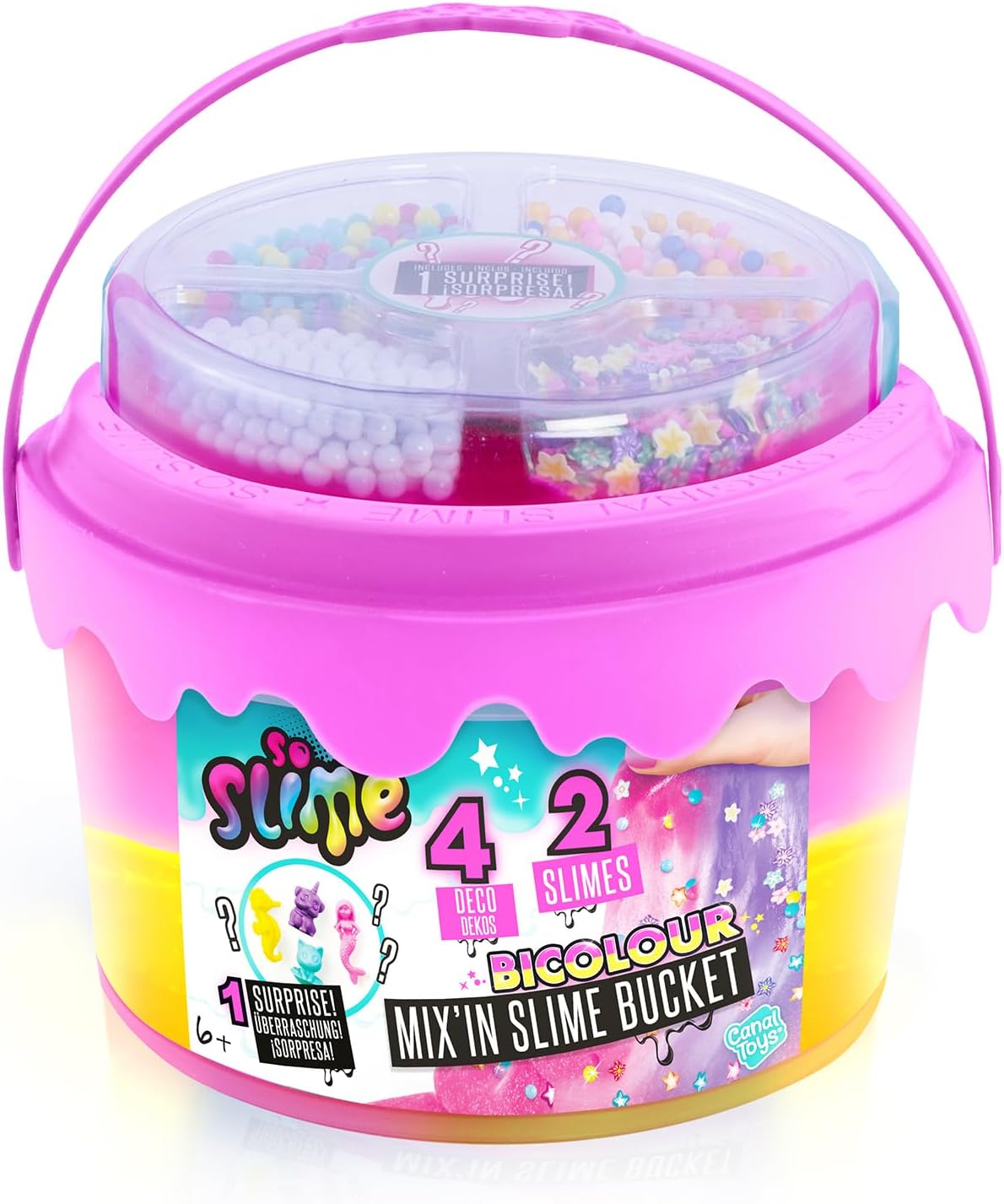 Slime Mix'In Slime Bucket | Ready-Made 400g Multicolour Slime Set for Kids 6+