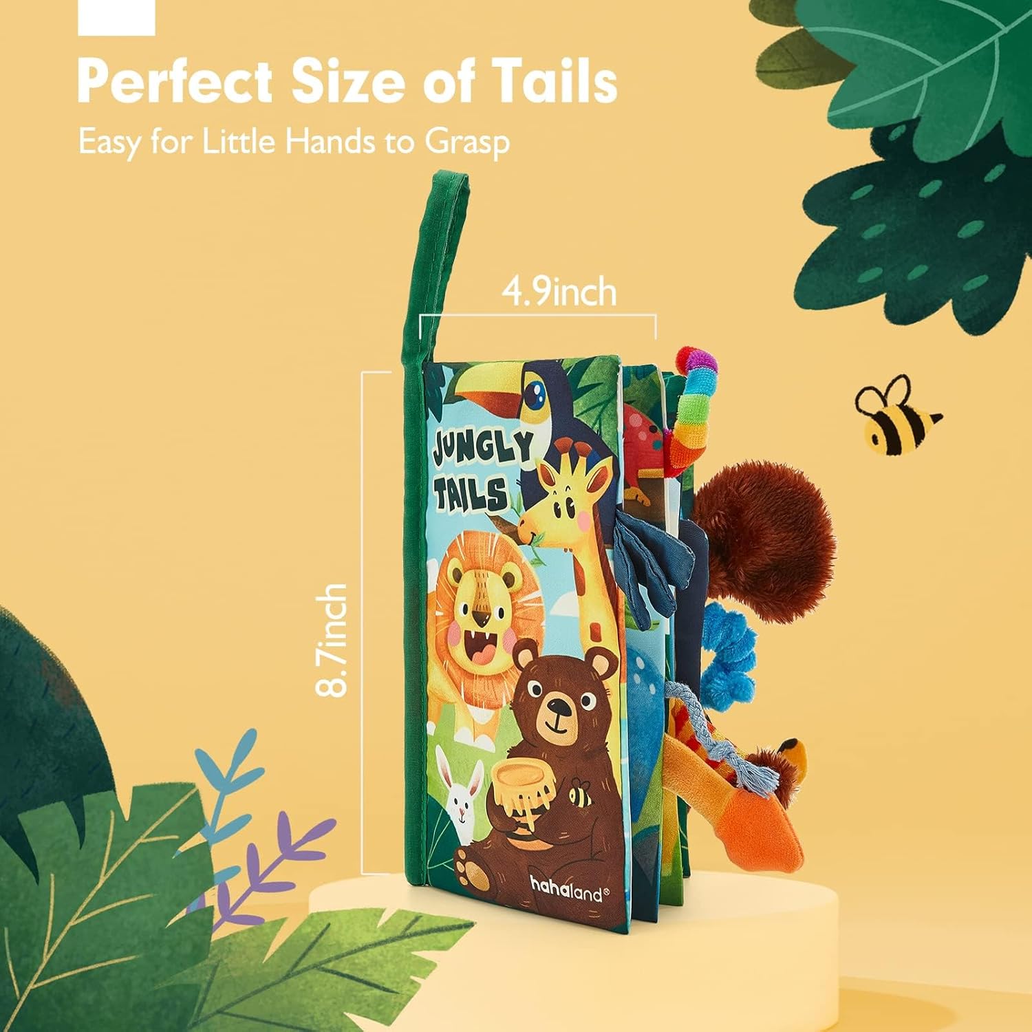 Hahaland Jungle Tails Baby Sensory Soft Book – Free Animated Card | EasyWish