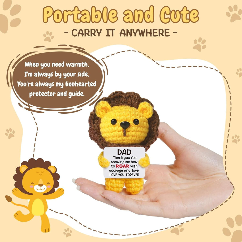 Crochet Lion Father's Day Gift for Dad – Free Animated Card | EasyWish