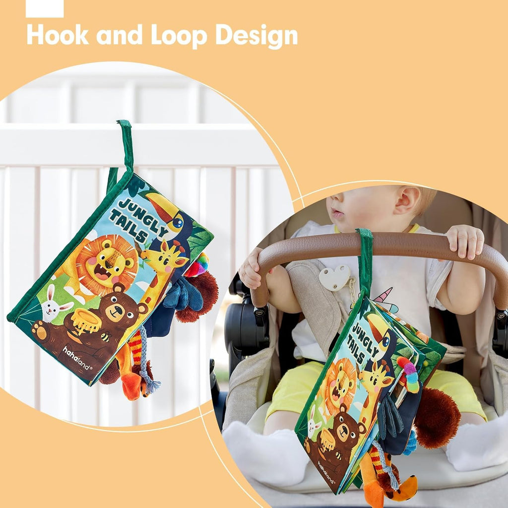 Hahaland Jungle Tails Baby Sensory Soft Book – Free Animated Card | EasyWish