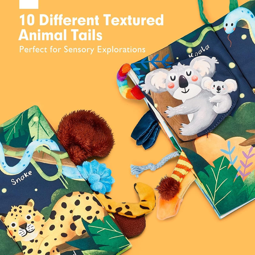 Hahaland Jungle Tails Baby Sensory Soft Book – Free Animated Card | EasyWish