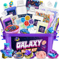 Galaxy Slime Kit for Kids | 29-Piece DIY Slime Making Set | Glow in the Dark, Fluffy & Cloud Slime | Gift for Girls & Boys Ages 6-12