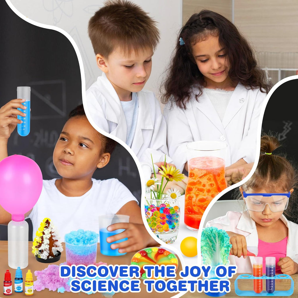 80+ Experiments Science Kit for Kids | Age 8-12 | STEM Educational Toy | Volcano, Chemistry, Fizzy Reactions & Colour Learning | Gift for Boys & Girls