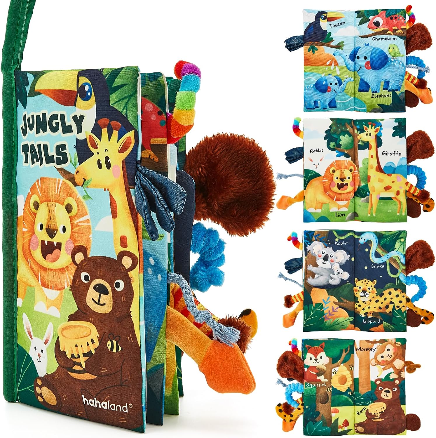 Hahaland Jungle Tails Baby Sensory Soft Book – Free Animated Card | EasyWish