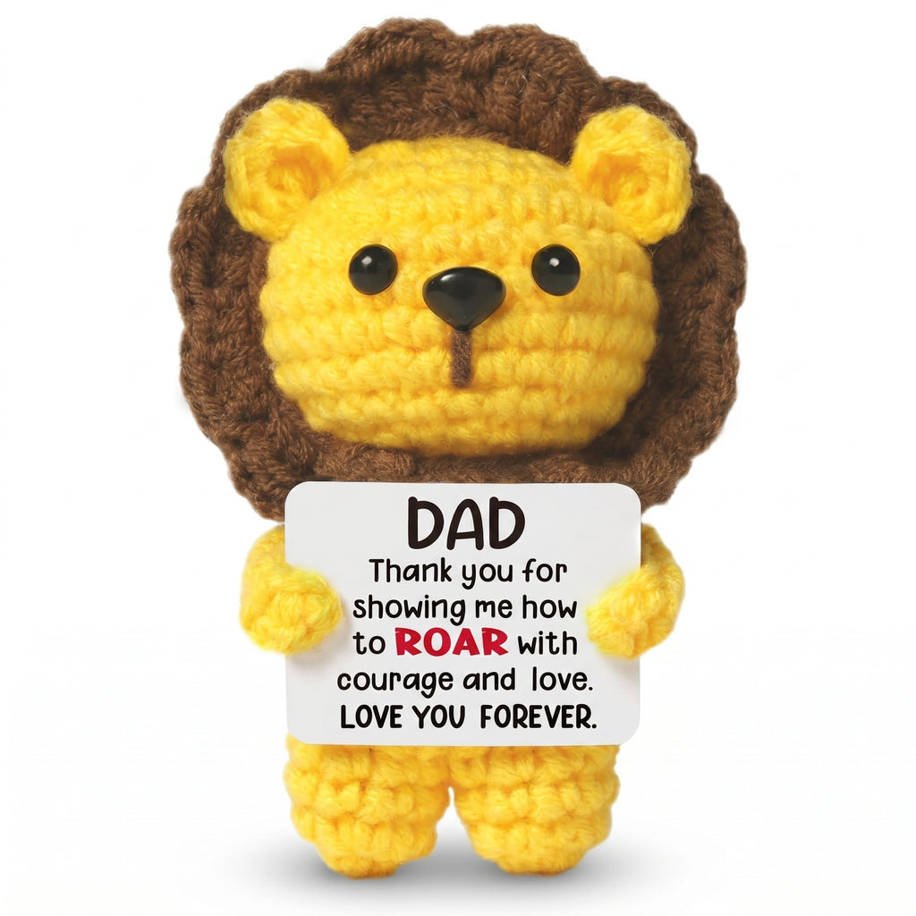 Crochet Lion Father's Day Gift for Dad – Free Animated Card | EasyWish
