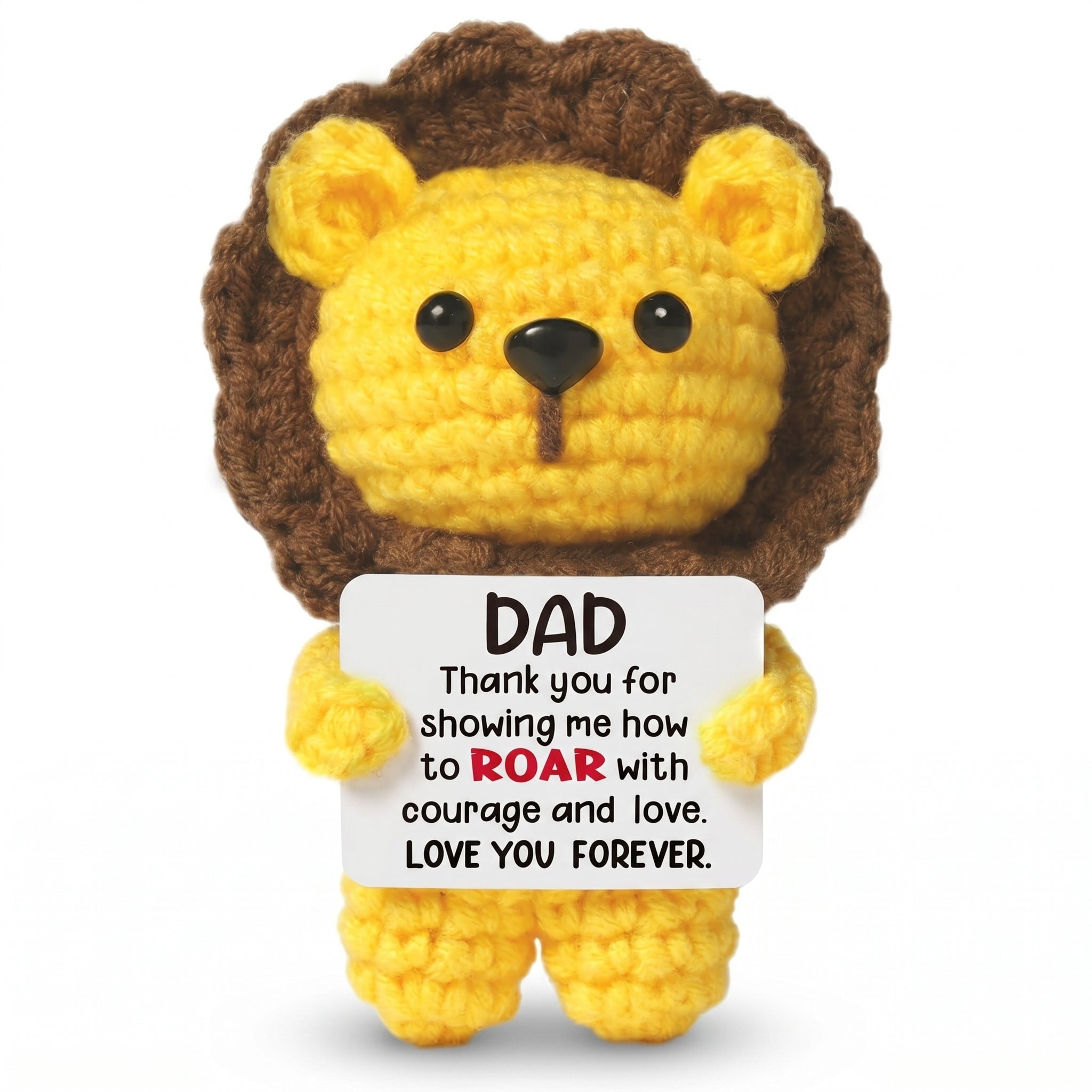 Crochet Lion Father's Day Gift for Dad – Free Animated Card | EasyWish